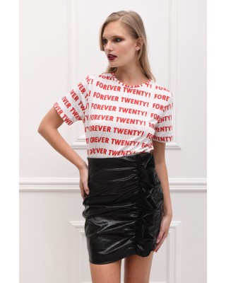 SUZETTE CROCO MINI SKIRT