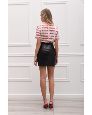 SUZETTE CROCO MINI SKIRT
